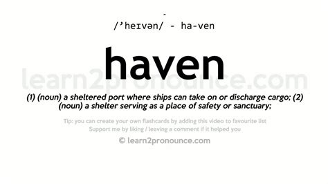 haven traduzione|haven meaning in english.